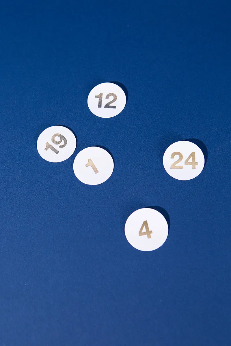 Adventskalender Sticker Zahlen 1 bis 24 – Bild 2